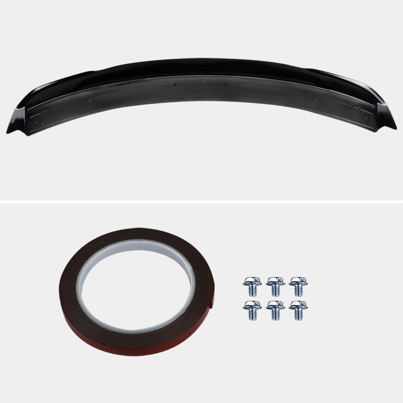 Track Pack Style Glossy Black Spec-D Tuning ABS Rear Trunk Spoiler Compatible with 2015-2022 Ford Mustang GT Models