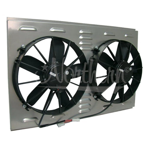 Dual 12" HIGH CFM NTH.RADIATOR Fan & Shroud