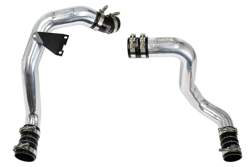 Polished HPS Performance Intercooler Charge Pipe Kit Cold Side and Hot Side Compatible for 2003-2007 Ford F250 F350 F450 F550 Superduty Powerstroke 6.0L Diesel Turbo, 17-145P