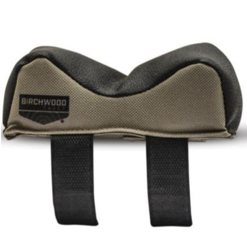 5"x2"x2" Birchwood Casey Universal Filled Synthetic and Leather Shooting Front Rest Bag with Hook and Loop Straps, Wide