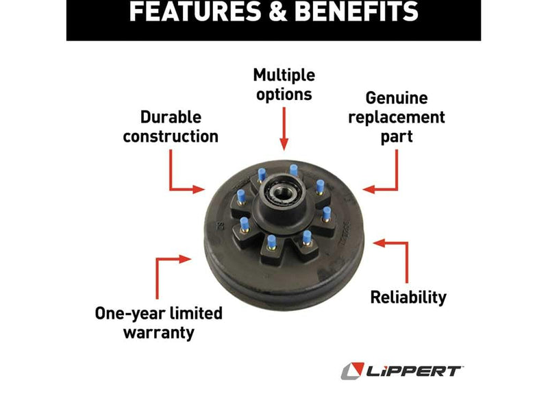 Brake Drum LIPPERT - HUB Assy - 865-5/