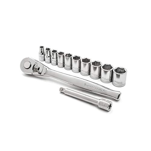 12 Piece Crescent 1/4" Drive 6 Pt. Metric Mechanics Tool Set - CSWS14MM12