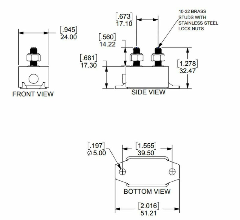 Marine Grade Blue Sea Systems 7151 Short Stop Circuit Breaker - 10A