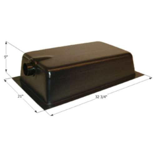 HT620AED ICON Holding Tank Center End Drain with 3" Spigot & Level Sensors Installed