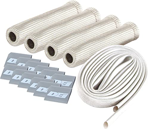 Protect-A-Boot and Wire Design Engineering 10587 Silver 4-Cylinder Kit for Spark Plug Boot and Wire Protection