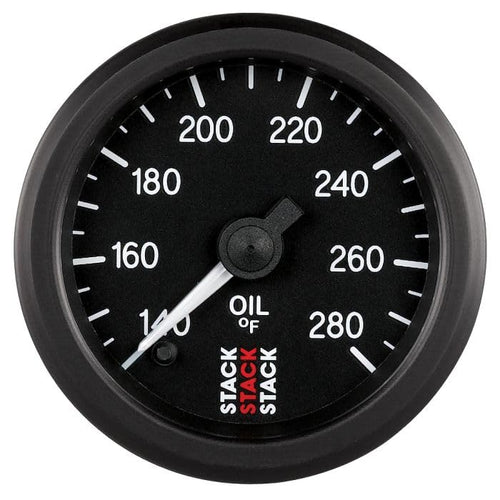 Gauge, Auto Meter: Oil Temp, Pro Stepper Motor, 52Mm, Classic, 140-280ºf, 1/8" Nptf Male