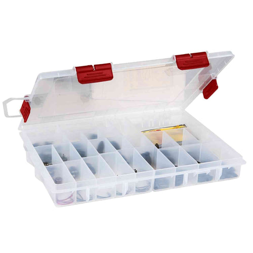 Plano Terminal Rustrictor Stowaway, Premium Tackle Storage with Rust Prevention, Clear, Transparent/Red