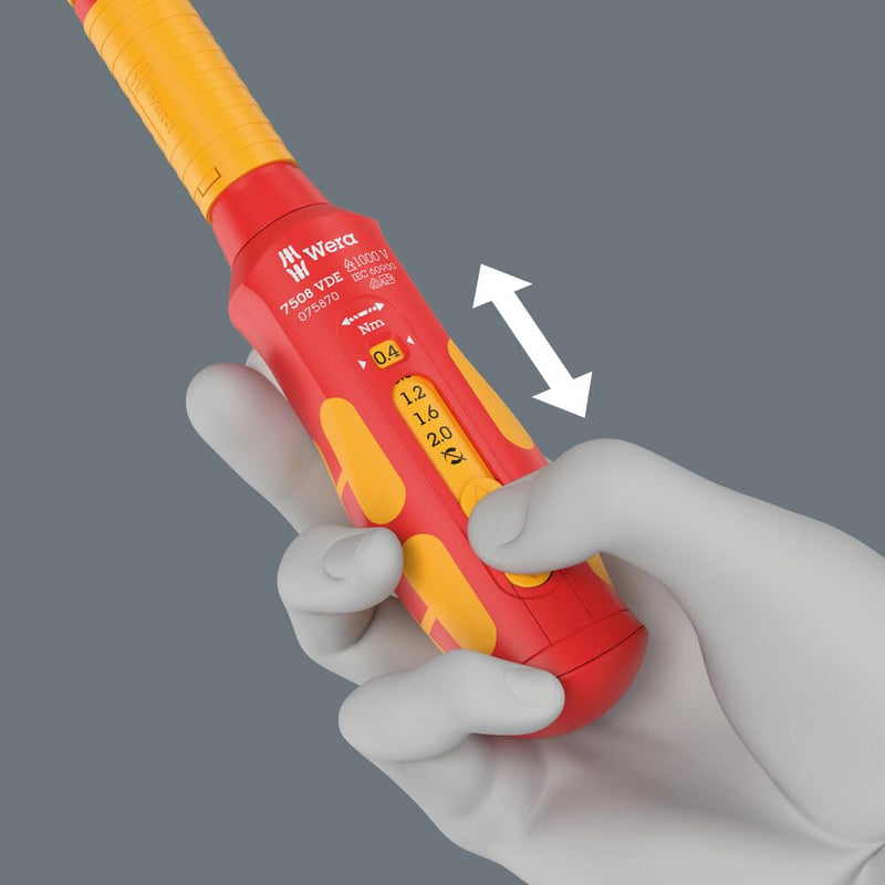 VDE 7508 KRAFTFORM SCREWDRIVER 0,4-2,0 NM