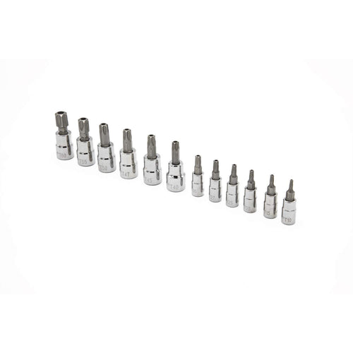 Crescent 1/4" & 3/8" Drive Tamper Proof Torx® Bit Socket Set - 12 Pc. CBSS2TN