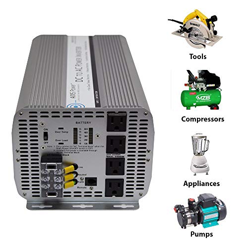 5000 Watt AIMS 12 Volt DC Power Inverter
