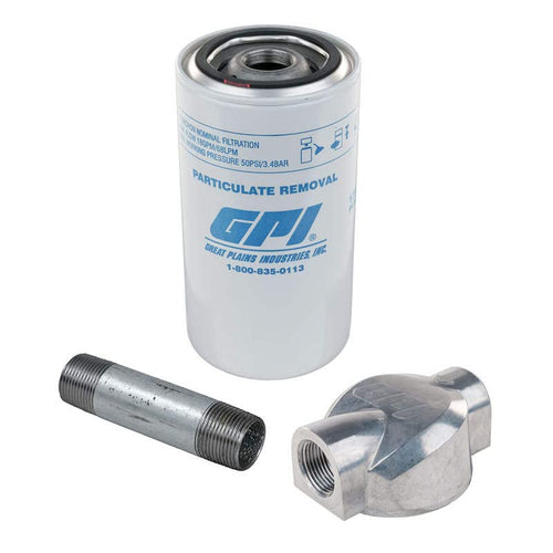 18 GPM GPI - 10 Micron Particulate Filter Kit with 3/4-inch NPT Aluminum Adapter (GPI Genuine Accessory 129500-06)