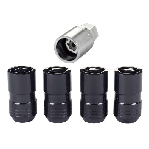 Black Cone Seat McGard Wheel Locks (M14X1.5 Thread Size) - Set of 4 w/Key