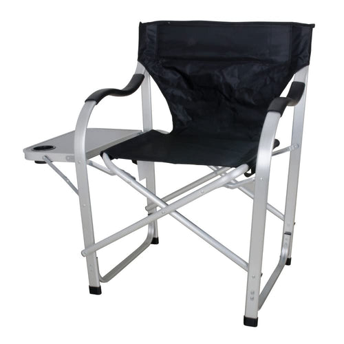 Ming's Mark Black SL1206-BLACK Heavy Duty Full Back Folding Director's Chair