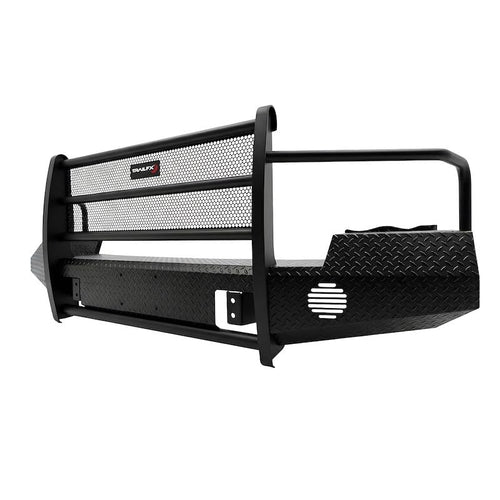FX3010A Trail FX Bumper, One Piece Design, Direct Fit, With Grille Guard/Grille Mesh/Auxiliary Light Cutouts, Without Winch Mount, Gloss Black, Steel, Fits 2003-2005 Dodge Ram 2500/3500