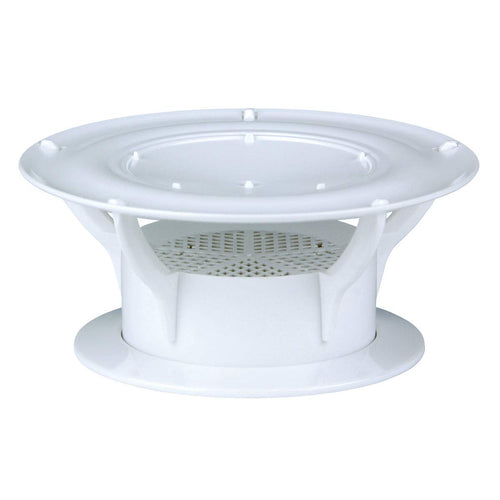 360 Siphon Lippert RV Roof Vent Cap for Odor Prevention with Universal Fit, Built-In Bug Screen, White Polycarbonate - 389381