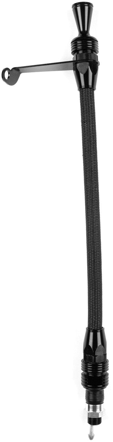 Lokar Transmount X1210137 Transmission Dipstick with Lock and Black Stainless Steel Housing for GM Powerglide Transmission