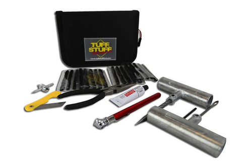 Tuff Stuff Repair Tire Kit, Includes Tools, Patches, Plugs & Storage Case