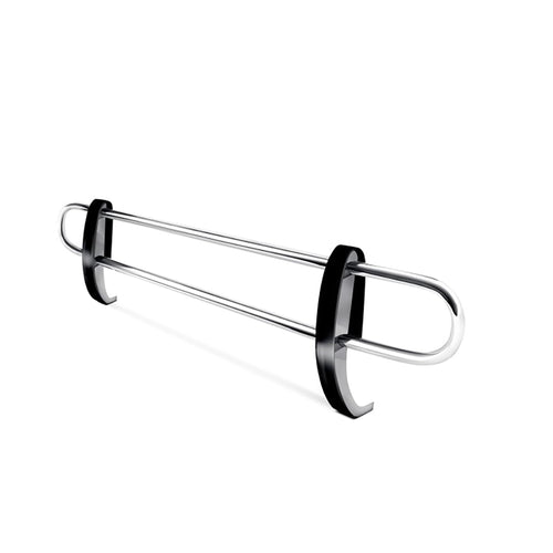 Rear Bumper Guard Black Horse Double Tube Stainless Steel Compatible with 2004-2023 Toyota Sienna-8TY918SS