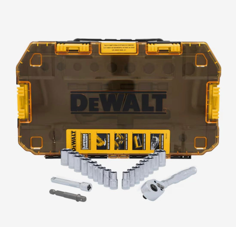 1/4IN DR SOCKET SET 20PC TOUGH BOX