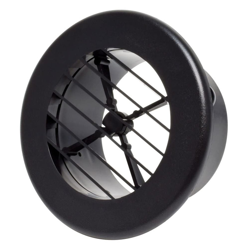 A/C Register Valterra Non-Damp, 4", Black