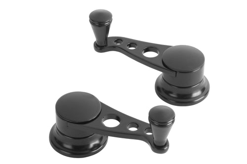 Black Lakester Steel Vent Window Crank for Ford - Lokar Pair