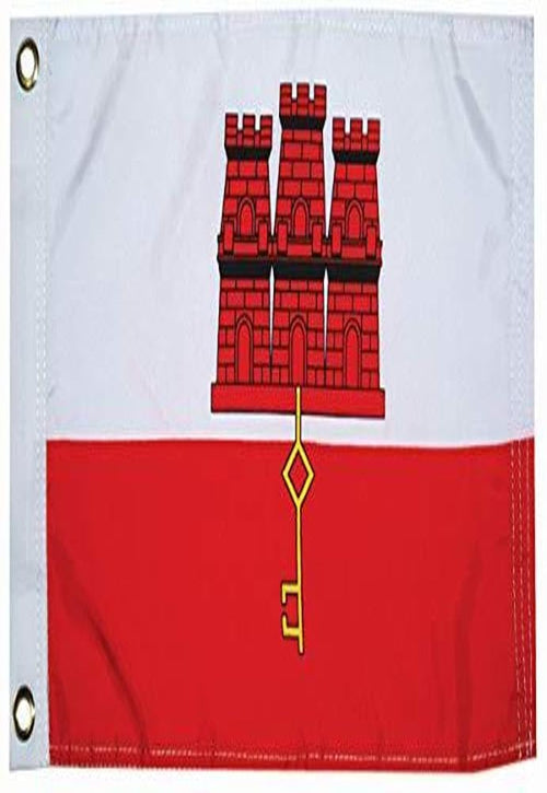 Gibralter Flag for Boats, Pools and Docks TAYLOR MADE PRODUCTS 12" x 18"