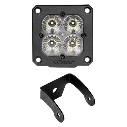 XKGLOW 1PC Flush Mount Cube Light Flood Beam SAE Bluetooth App Control