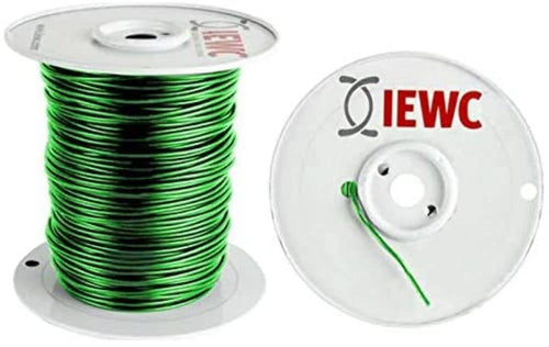 22 Ga Install Bay US GPT All Copper Primary Wire Green - Coil of 500 Ft