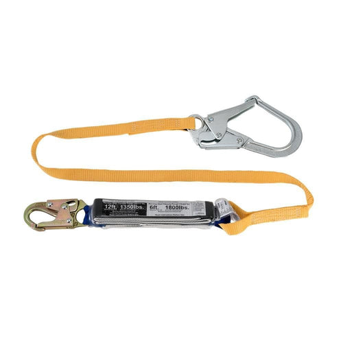 12 Ft. Werner Free Fall Lanyard / 6 Ft Free Fall Lanyard 400Lb (Snap Hook Rebar Hook)