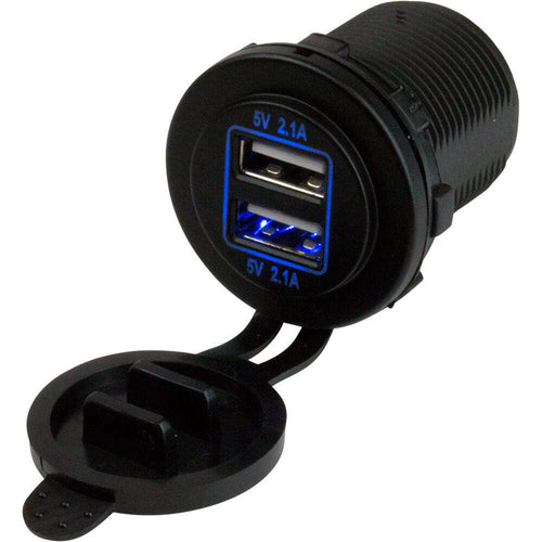 Double USB Sea Dog Power Socket 426515-1