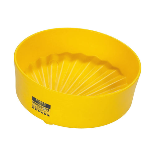 1662 Eagle Drum Funnel with Brass Screen, 18" Diameter x 7" Height, Yellow