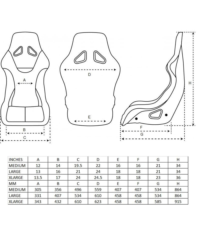 NRG Innovations Universal Fixed Back NRG-FRP-302GM-PRISMA Bucket Racing Seat for 5-Point Harnesses, Size L, Gun Alcantara Material, 24" W X 35" H X 18" D