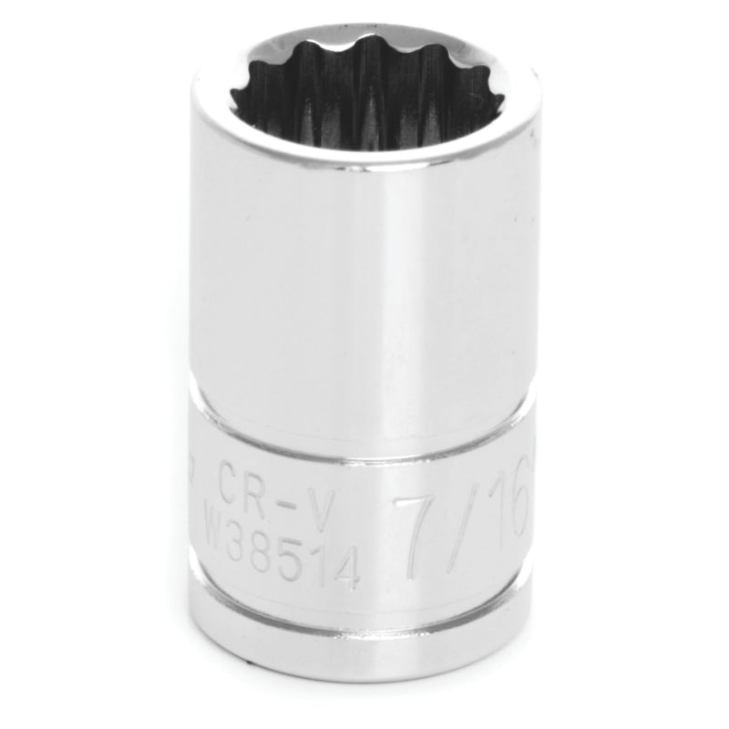 W38514 Performance Tool 3/8-Inch Drive 12-Point Socket, 7/16