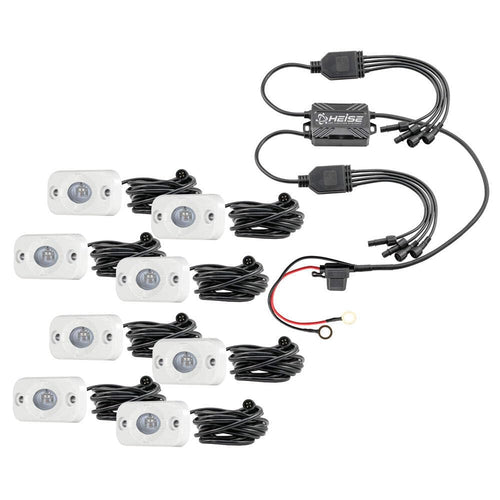 Marine RGB Accent Lights Heise 8 Pack Kit (HE-8MLRGBK)