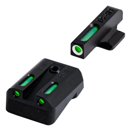 TFX Tritium and Fiber-Optic TRUGLO Xtreme Handgun Sights for Kimber 1911 Models with Fixed Rear Sight, Black, One Size (TFXKM)