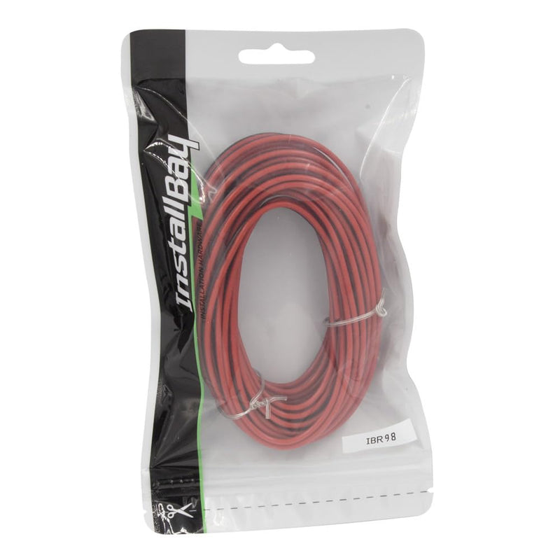 Copper Speaker Wire InstallBay 18Ga Black/Red - 25 Feet