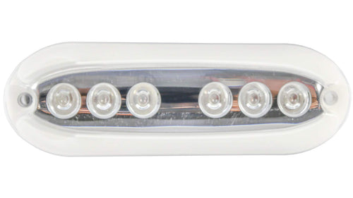 6 LED T-H Marine Underwater Light - Green Fully Encapsulated Oblong Heavy-Duty Die-Cast Aluminum Boat Light for Trolling Motors Night Fishing and Low Amp Marine Lighting