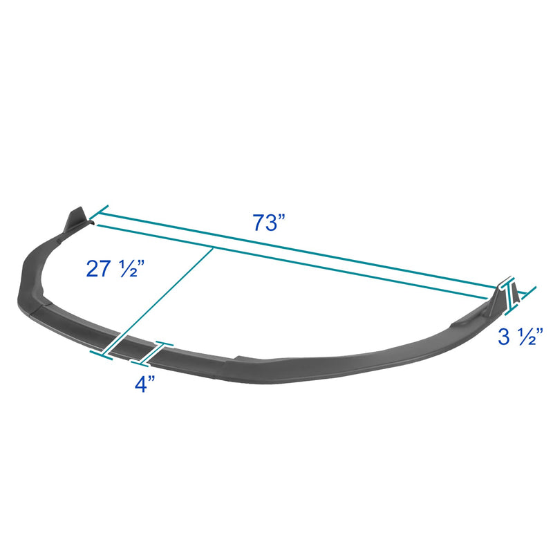 Matte Black Spec-D Tuning Front Bumper Lip Compatible with 2013-2015 Lexus ES