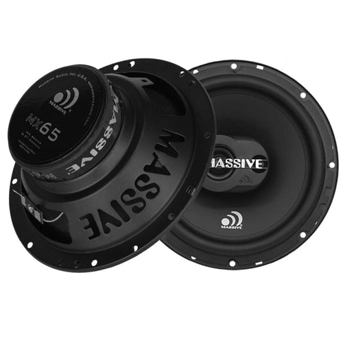 MX65V2 Massive Audio | 6.5" 2-Way Coaxial Car Speakers | 120W Max / 60W RMS | High-Performance Mid-Bass & Silk Dome Tweeter | OEM Fit | Premium Car Audio Upgrade