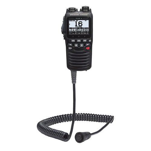 SSM-70H Standard Horizon 2.5" Wired Remote Access Microphone (RAM4) Black