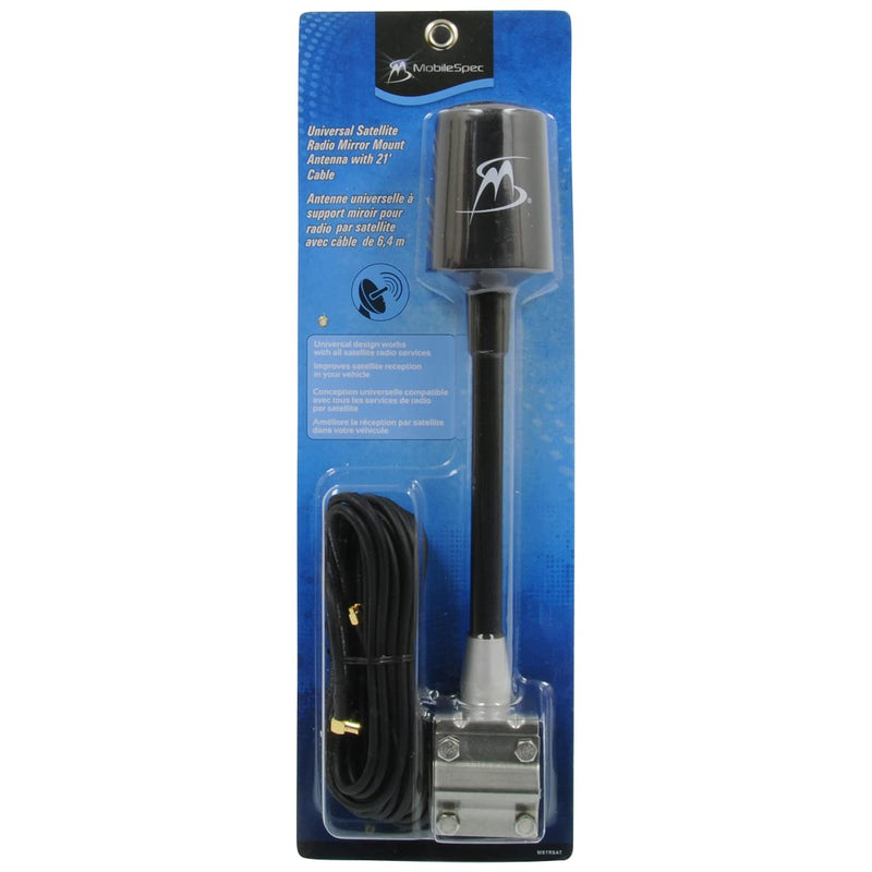 MSTRSAT MobileSpec Universal Satellite Radio Antenna with 21' Cable and Mirror Mount