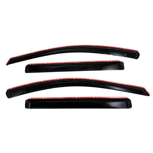 TrailFX Window Vents Smoked Rainguards Fits GMC Terrain 2018-2024 4-Piece Low Profile Acrylic Rainguard Set TrailFX 4812IC