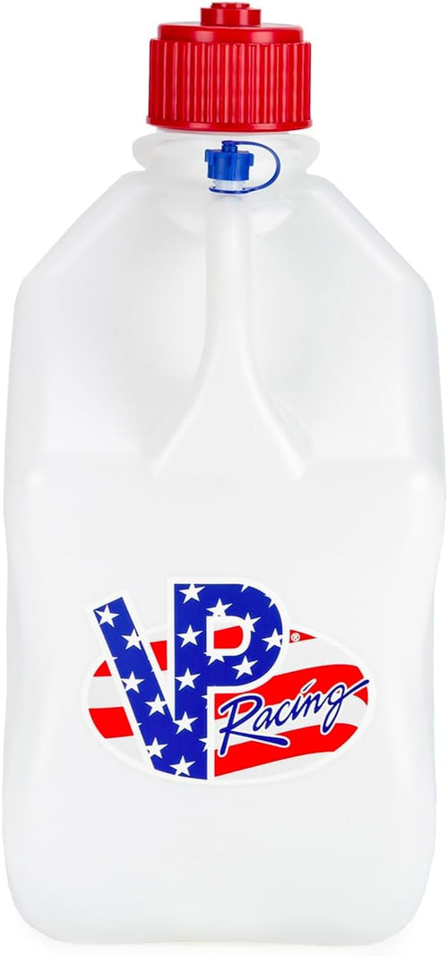 5.5 Gallon VP Racing Square Motorsport Utility Container with Deluxe Filler Hose