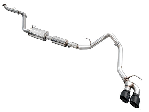AWE Exhaust 0FG for 4th Gen Toyota Tacoma - Dual Diamond Black Tips