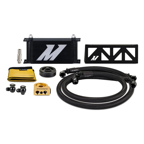 Mishimoto Oil Cooler, Black Cooler Compatible with Subaru BRZ/Toyota GR86 2022+, Thermostatic