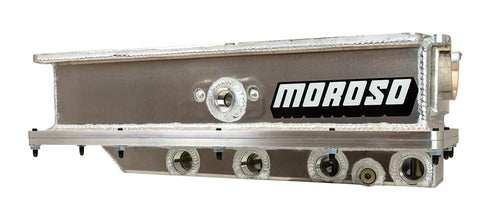 Moroso 20395 Aluminum Dry Sump Oil Pan 2 Piece, Fits SBF 351W w/Energy Block, 4 Pick ups