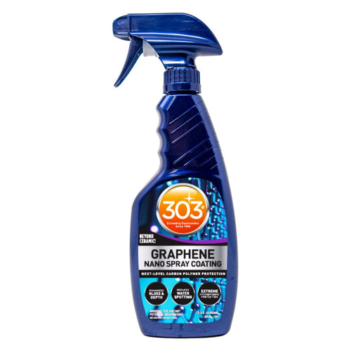 Graphene Nano Spray Coating 303 Products - Enhanced Gloss Finish & Depth, Water Repellent, UV Resistant, Helps Prevent Scratches, Beyond Ceramic Coating for Cars, Car Detailing Spray, 15.5oz.