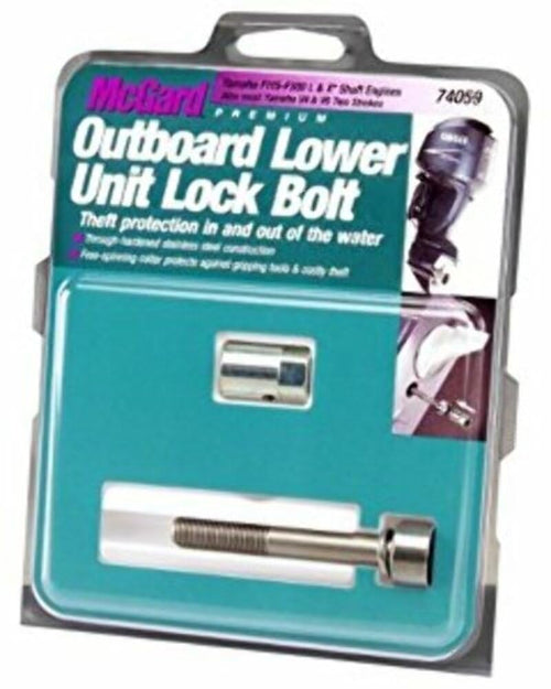 Marine Lower Unit Lock Set McGard 74059 Silver (M10 x 1.25 Thread Size)