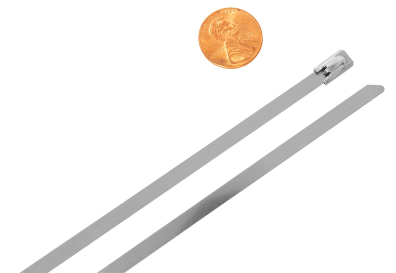 W2946 Performance Tool 14" SS 304 Cable Tie, 100 LBS (10 Pieces)