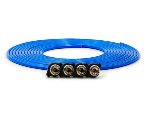 Replacement Uda Tire Whip Hose Kit 340-4100Blu (240") With (4) Quick Release Chucks - Blue
